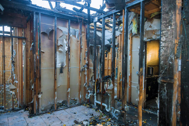 Professional Fire Damage Assessment technician working in Moorestown, NJ